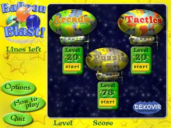 Screenshot of Balloon Blast