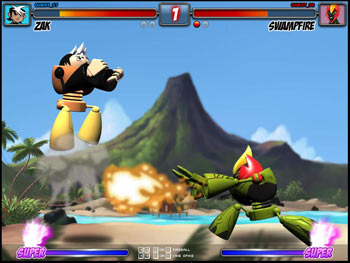 Screenshot of Cartoon Network - TKO Titanic KungFuBot Offensive