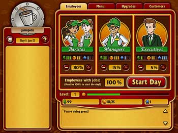 Screenshot of Coffee Tycoon