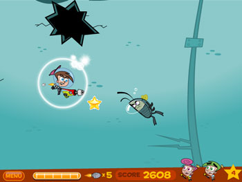 Screenshot of Fairly OddParents - Timmy's Roach Rampage!
