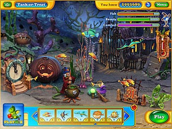 Screenshot of Fishdom - Spooky Splash