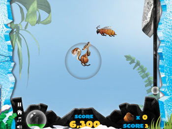 Screenshot of Ice Age 3 - Bubble Trouble