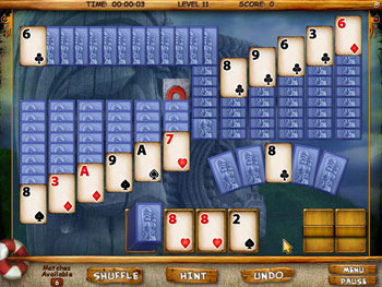 Screenshot of Mystery Solitaire - Secret Island