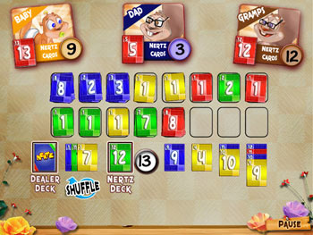 Screenshot of Nertz Solitaire