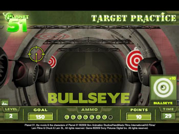 Screenshot of Planet 51 - Target Practice