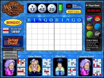 Screenshot of Saints and Sinners Bingo