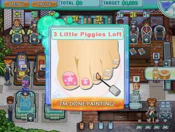 Screenshot of Sally's Spa