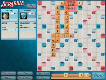 Screenshot of SCRABBLE