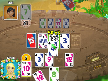 Screenshot of Skip-Bo - Castaway Caper