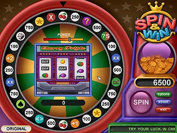 Screenshot of Spin and Win