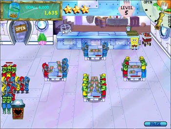 Screenshot of SpongeBob Diner Dash