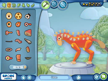 Screenshot of Spore Creature Creator 2D