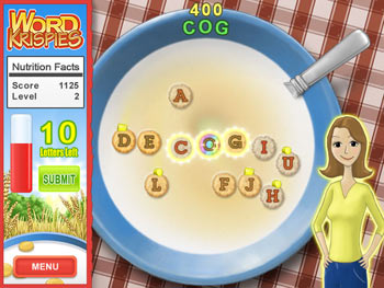 Screenshot of Word Krispies