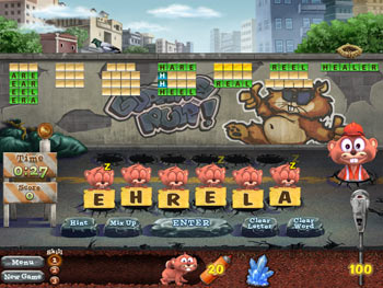 Screenshot of Word Whomp Underground